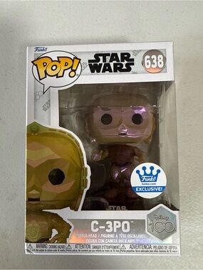 Disney Funko Pop! C-3PO - Gold and Pink Metallic Finish